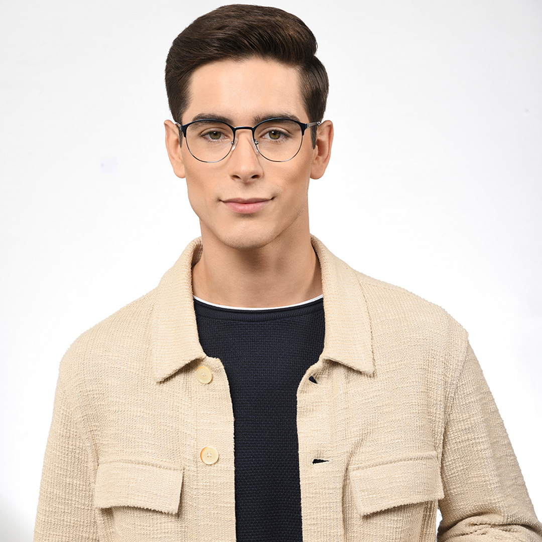 Vincent Chase Online Sky Blue Full Rim Round right side