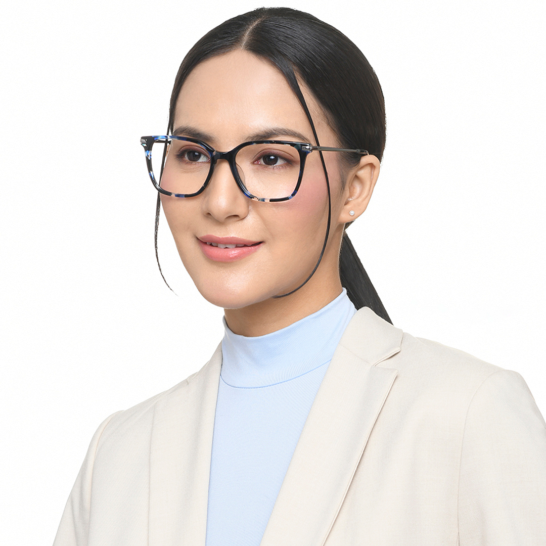 Vincent Chase Online Sky Blue Full Rim Square left side