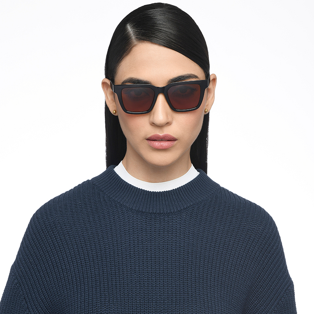 Vincent Chase Polarized Black Full Rim Square right side