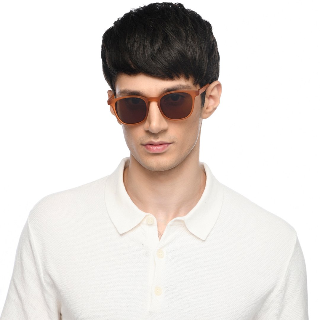 Lenskart Hustlr Online Mocha Full Rim Square left side