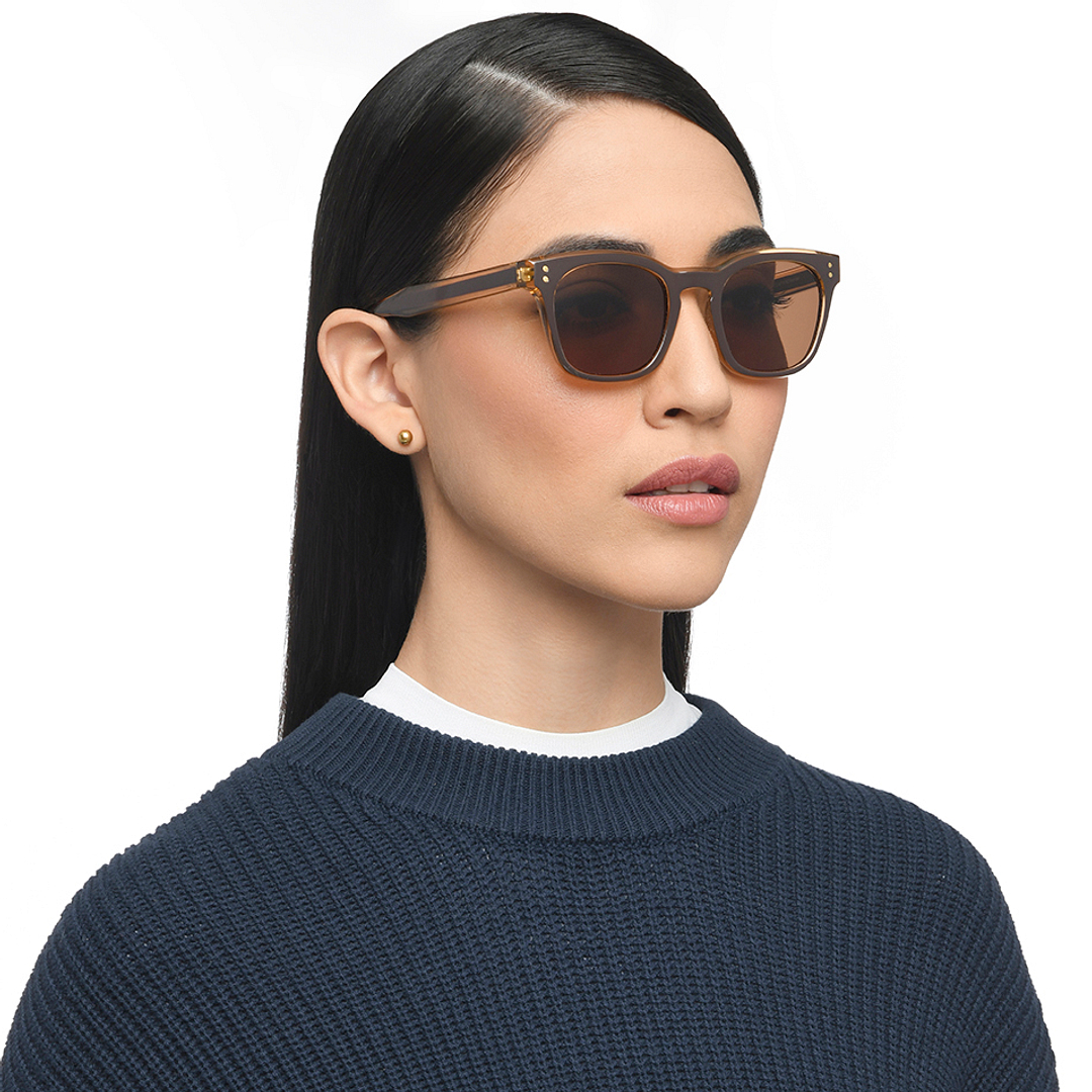 فينسنت تشيس أونلاين بني حافة كاملة مربع right side