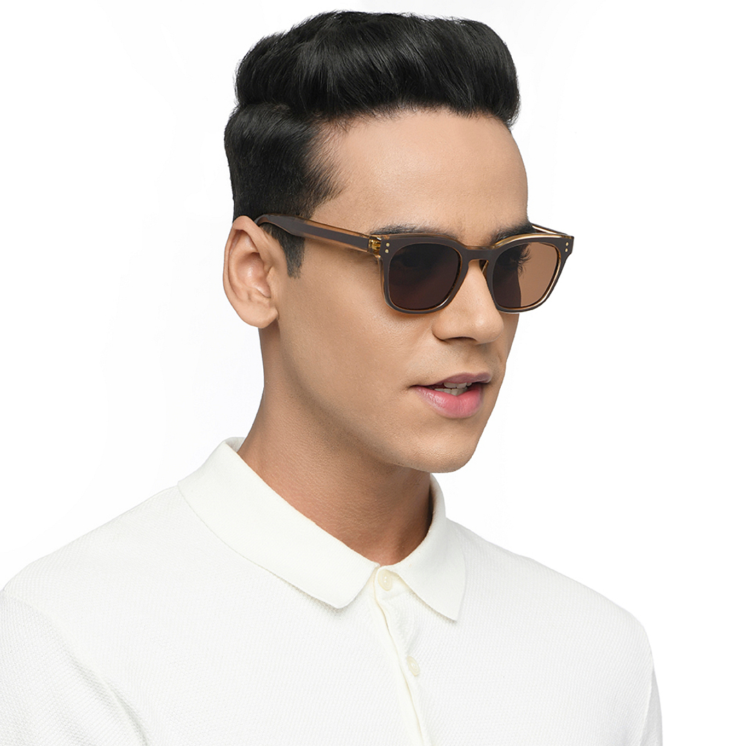 فينسنت تشيس أونلاين بني حافة كاملة مربع right side