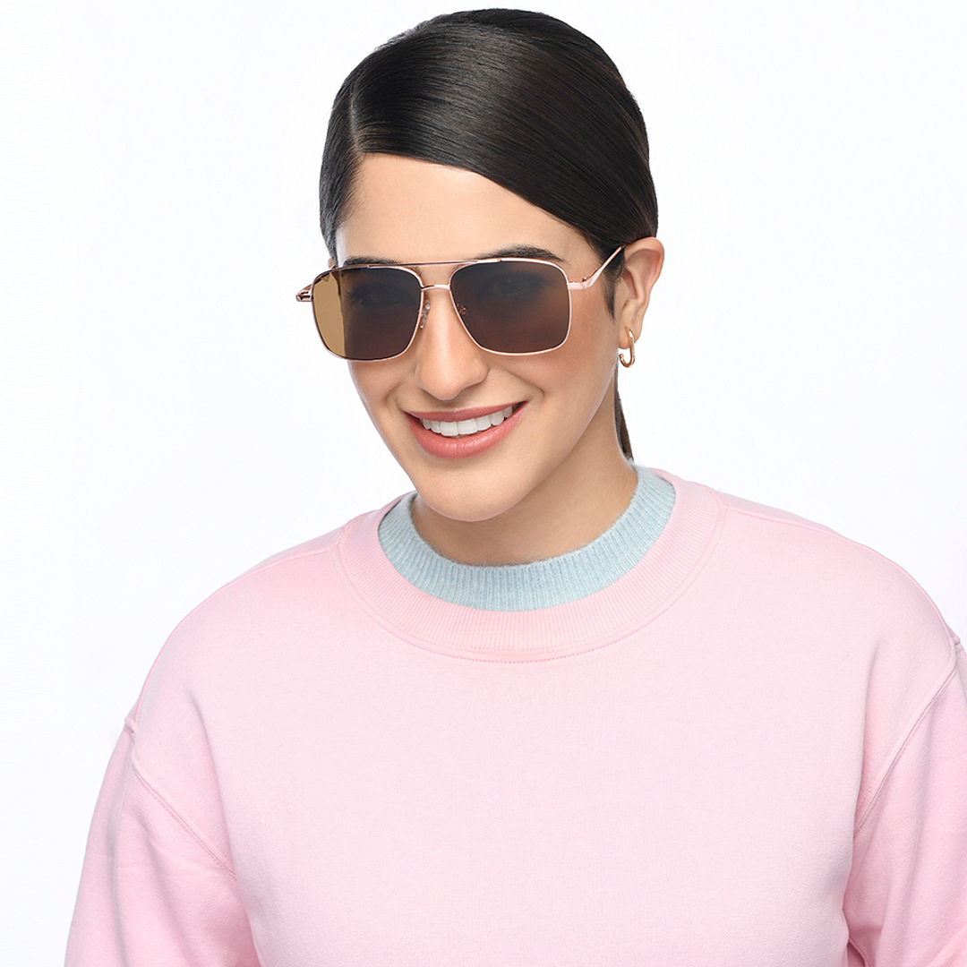 Vincent Chase Online Gold Full Rim Square left side