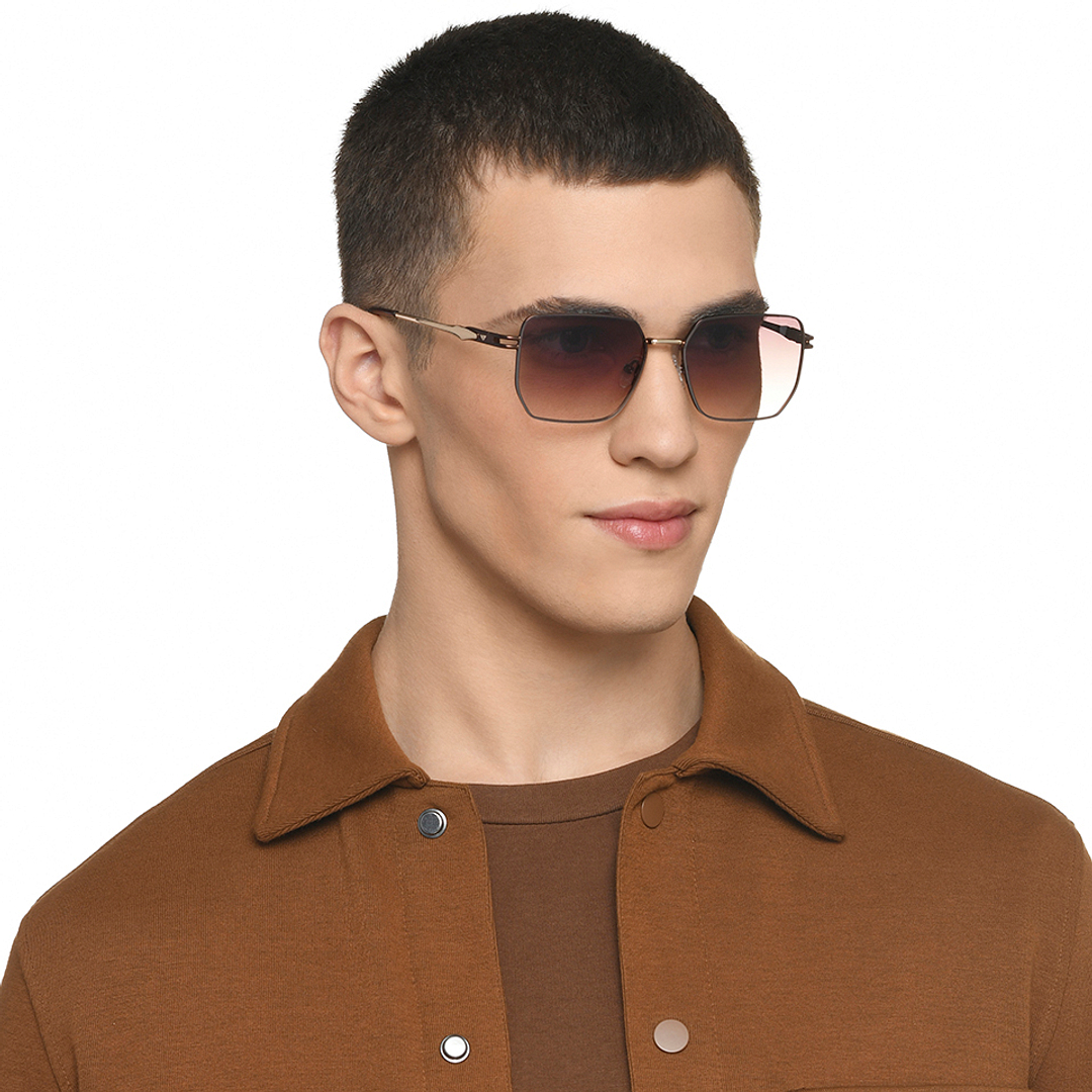 Vincent Chase Brown Rimless Rectangle right side