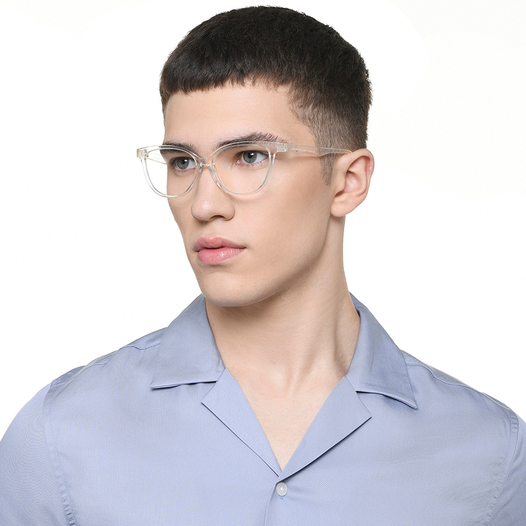 Vincent Chase Online Crystal Transparent Full Rim Cat Eye right side