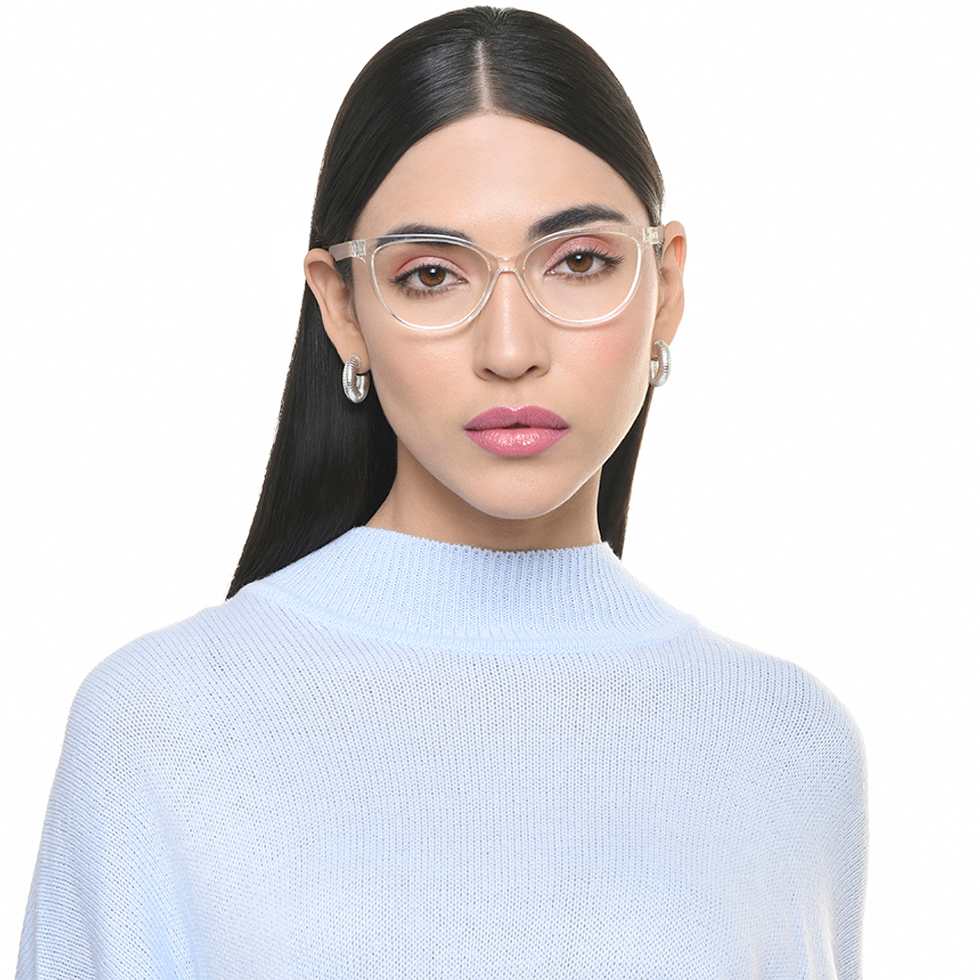 Vincent Chase Online Crystal Transparent Full Rim Cat Eye left side