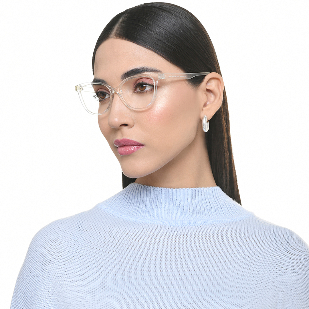Vincent Chase Online Crystal Transparent Full Rim Cat Eye right side