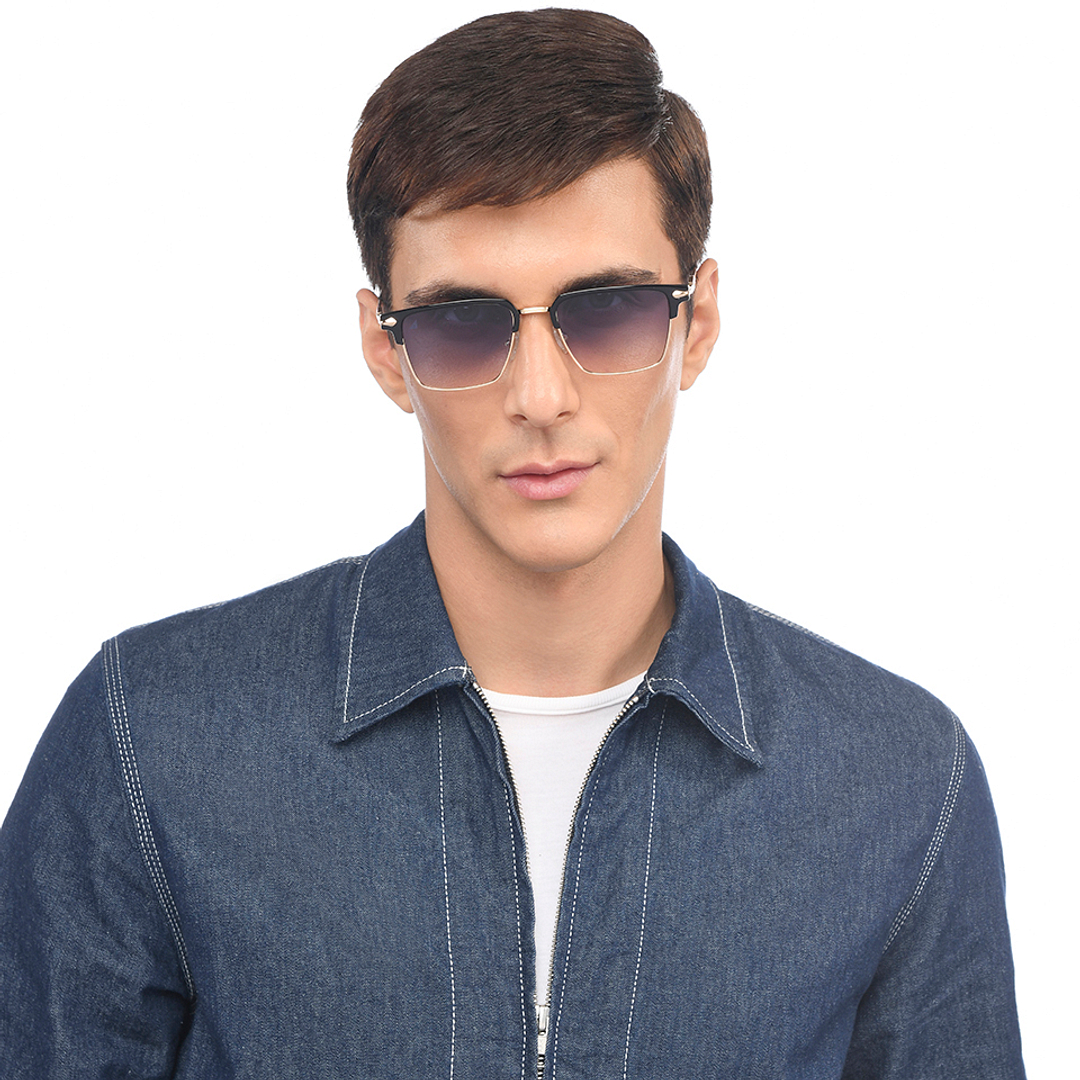 Vincent Chase Polarized Black Full Rim Clubmaster left side