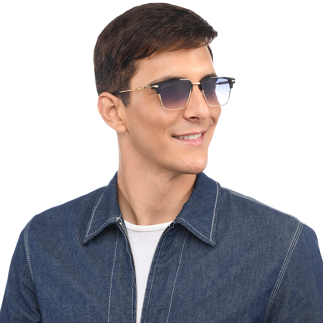 Vincent Chase Polarized Black Full Rim Clubmaster right side