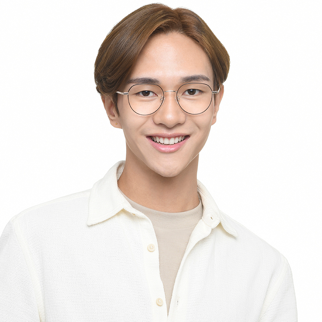 Vincent Chase Online Black Full Rim Round left side