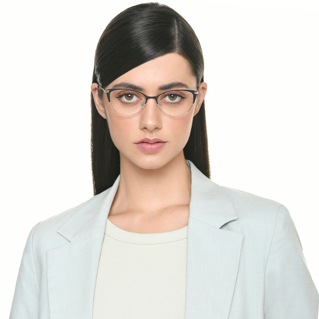 Vincent Chase Black Full Rim Cat Eye right side