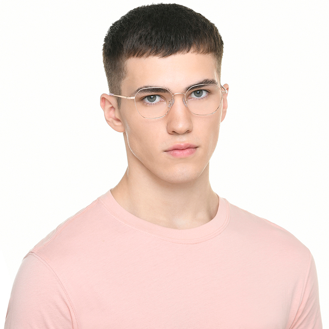 Vincent Chase Online Gold Full Rim Geometric left side