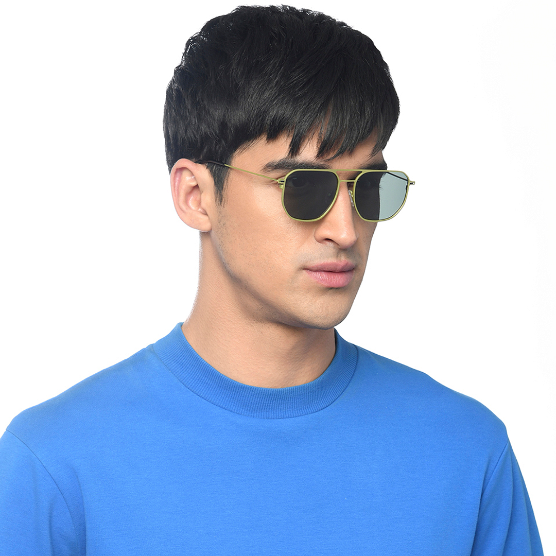 Vincent Chase Online Gold Full Rim Geometric left side