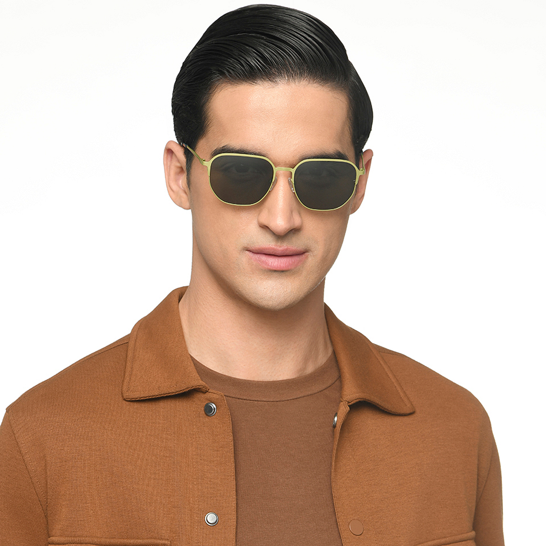 Vincent Chase Online Gold Full Rim Geometric left side