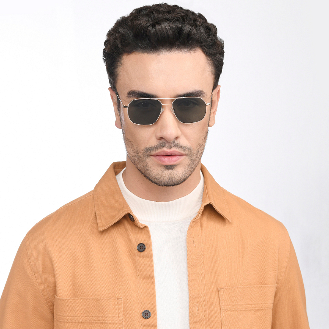 Vincent Chase Online Gold Full Rim Rectangle left side