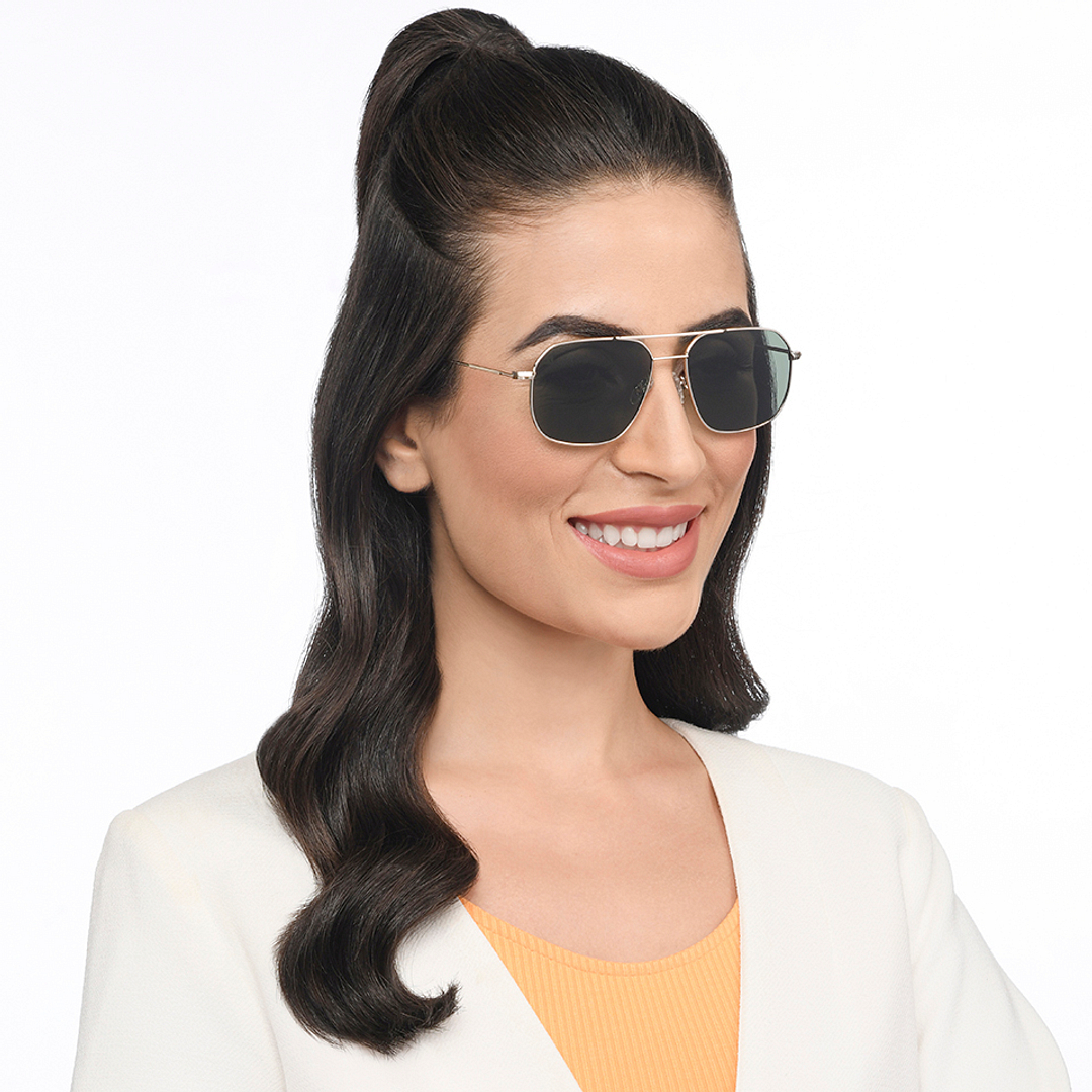 Vincent Chase Online Gold Full Rim Rectangle left side