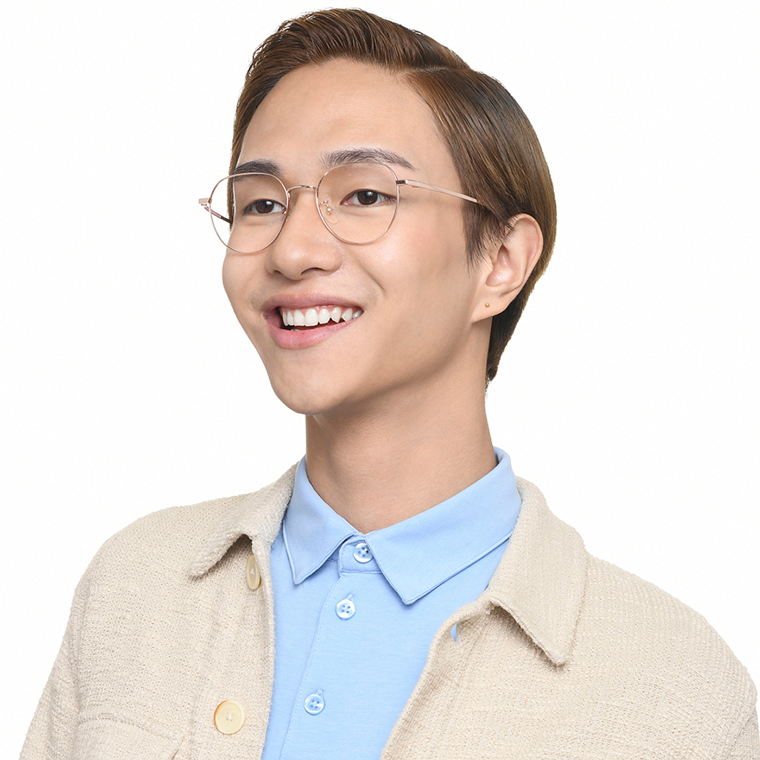 Vincent Chase Online Gold Full Rim Round right side