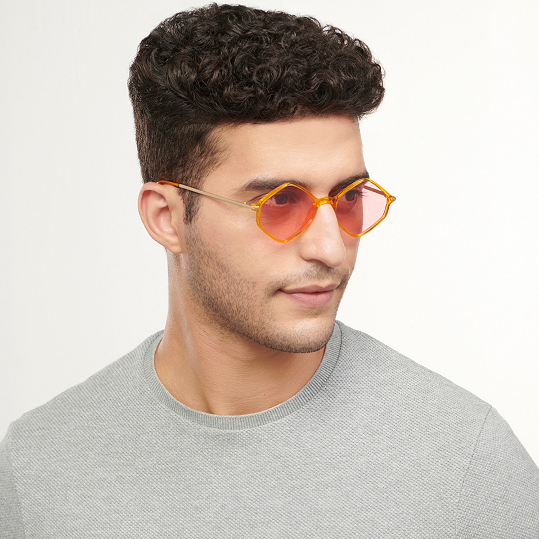 Vincent Chase Online Yellow Full Rim Geometric left side