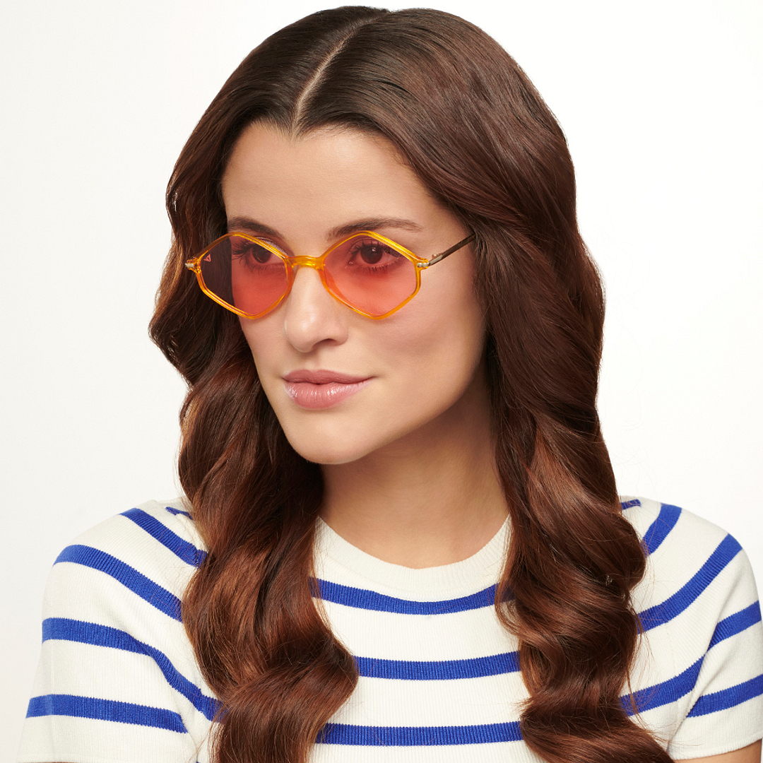 Vincent Chase Online Yellow Full Rim Geometric left side