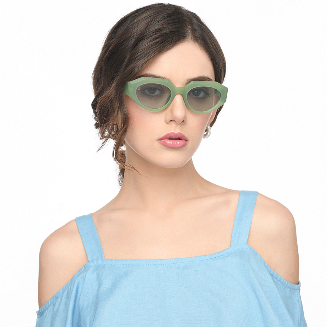 Vincent Chase Online Green Full Rim Geometric left side