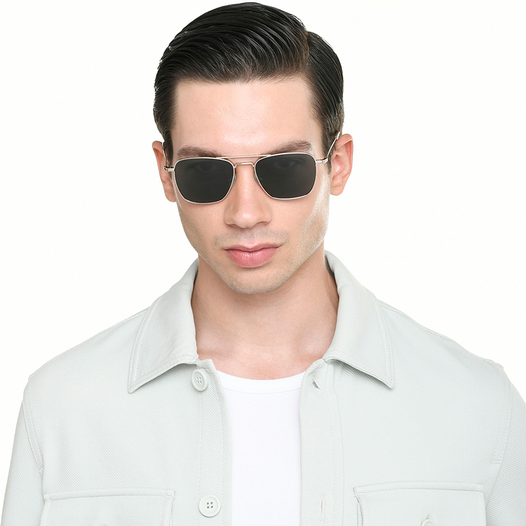 Vincent Chase Silver Full Rim Rectangle right side