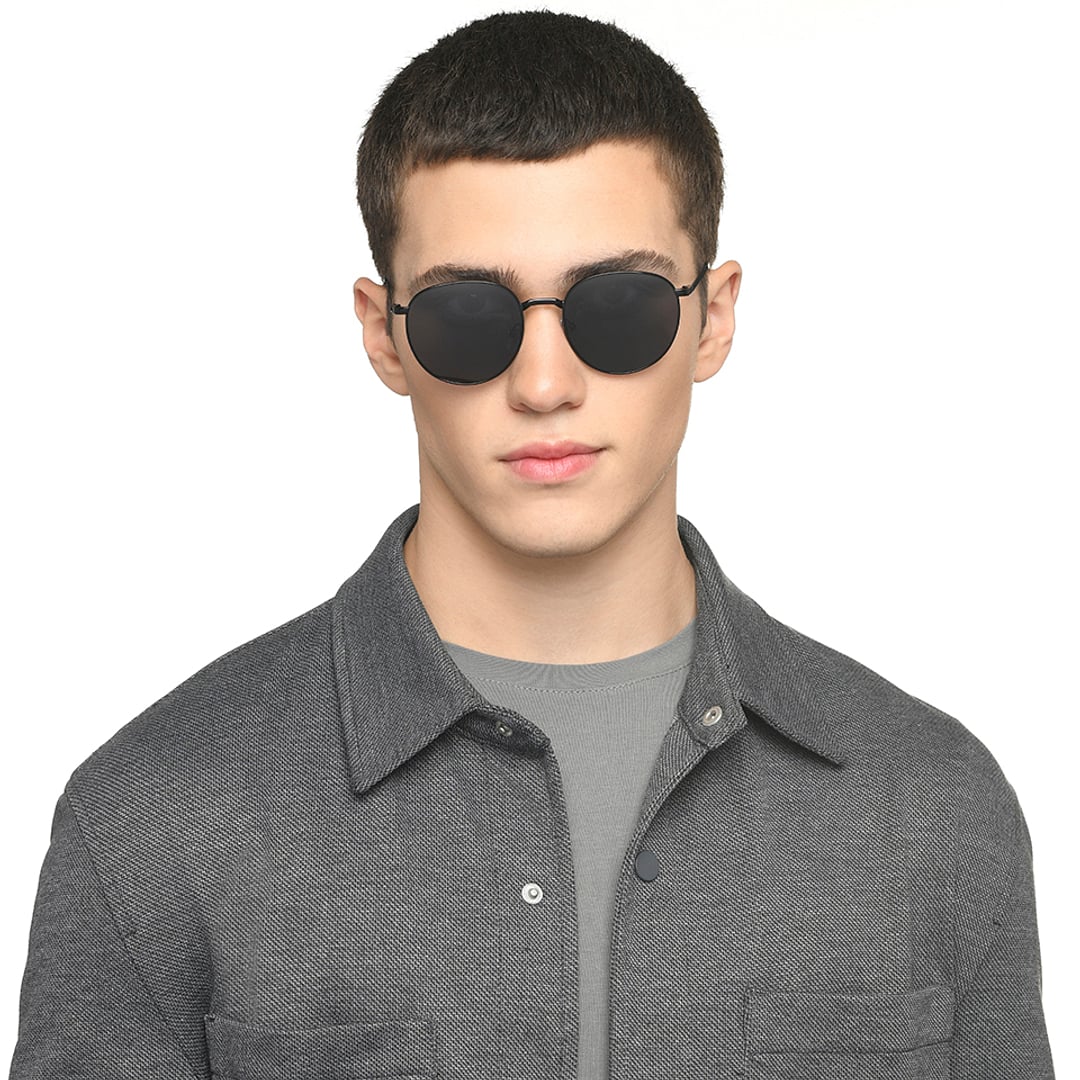 Vincent Chase Polarized Black Full Rim Round right side