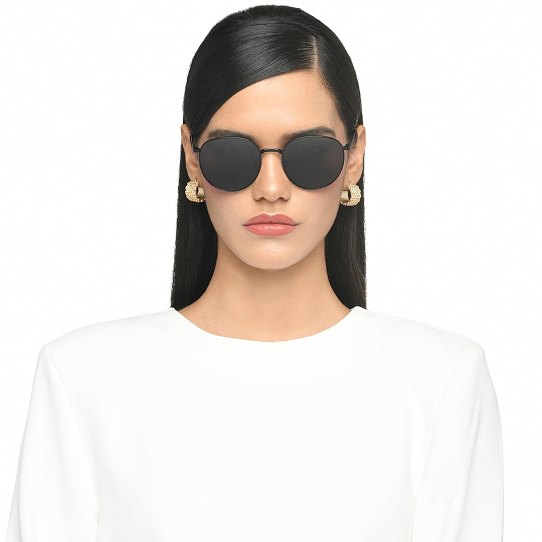 Vincent Chase Polarized Black Full Rim Round right side