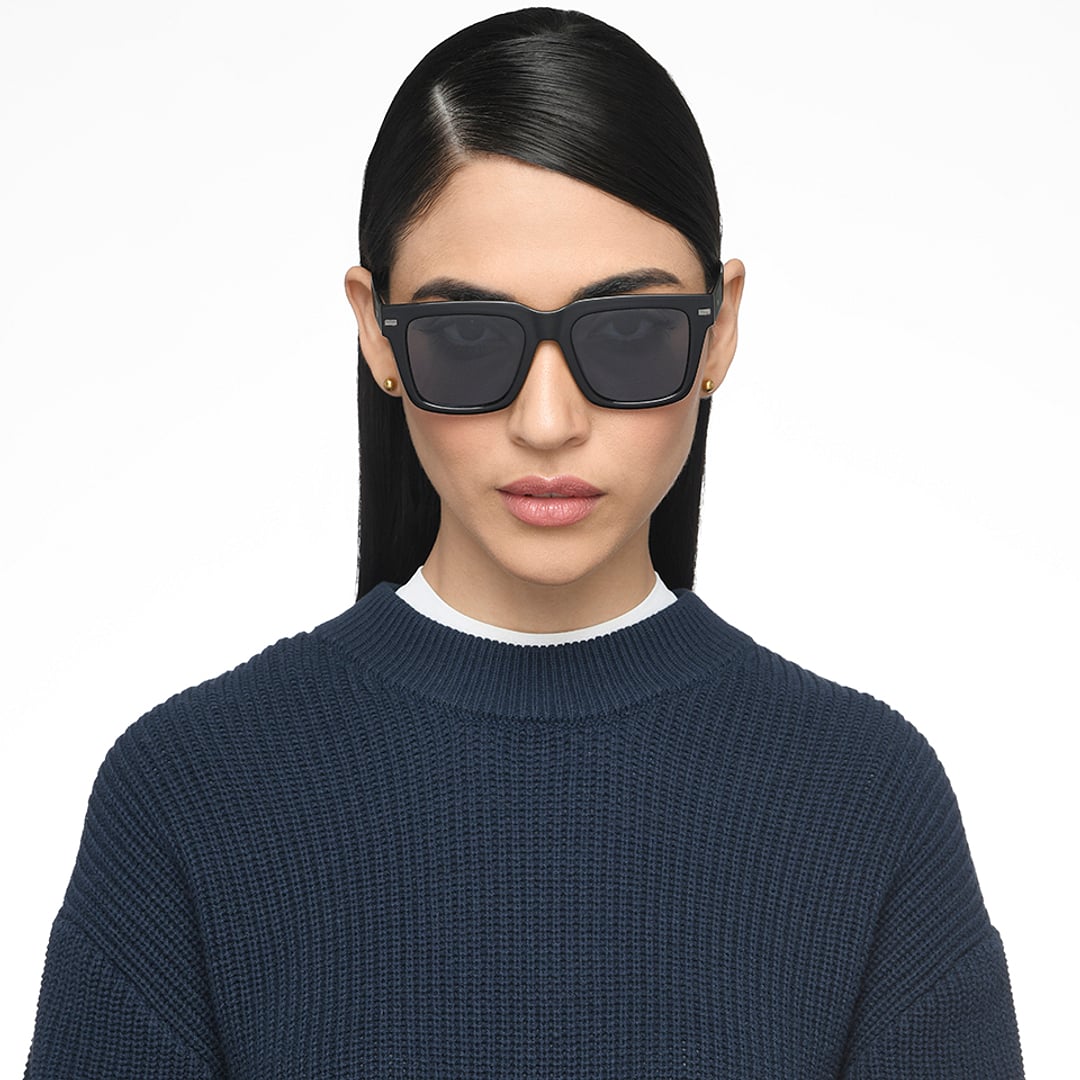 Vincent Chase Polarized Black Full Rim Square right side