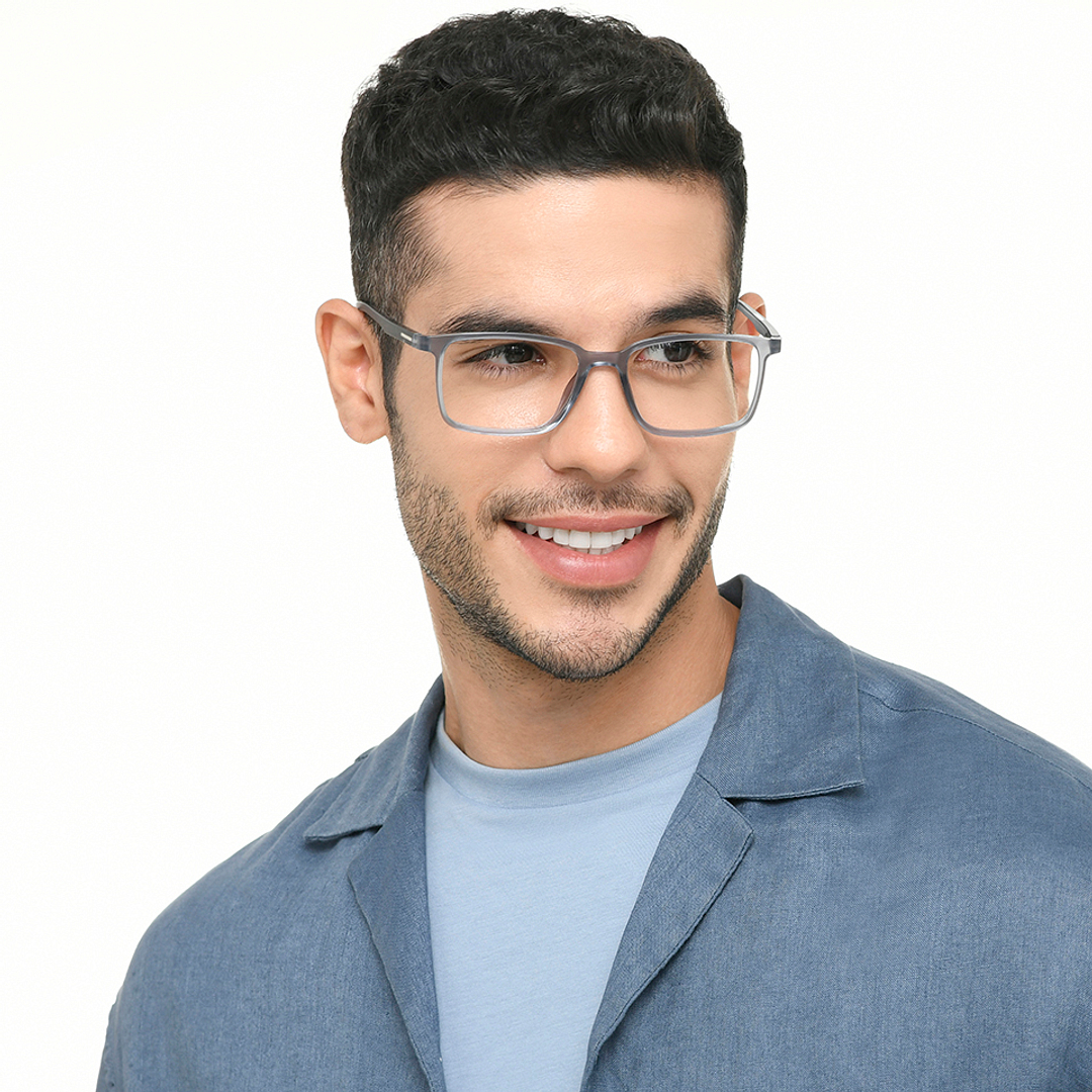 Vincent Chase Online Light Gray Full Rim Rectangle left side