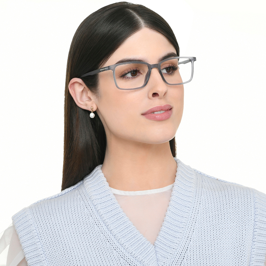 Vincent Chase Online Light Gray Full Rim Rectangle left side