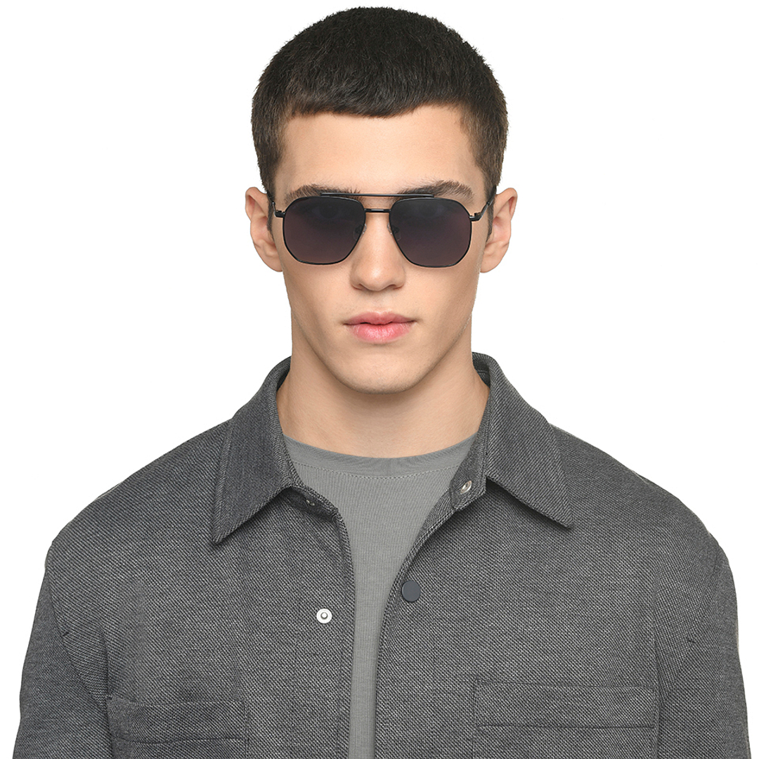 Vincent Chase Polarized Black Full Rim Rectangle left side