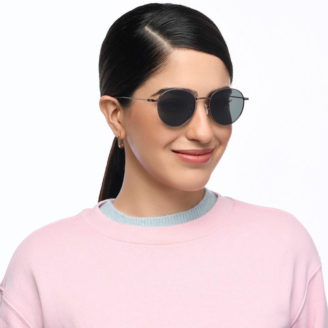 Vincent Chase Online Gunmetal Full Rim Round right side