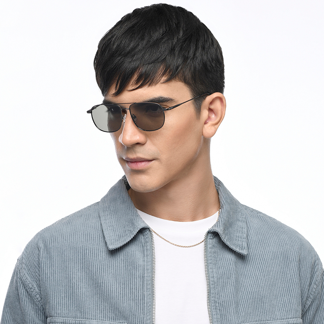 Vincent Chase Online Gunmetal Full Rim Rectangle right side