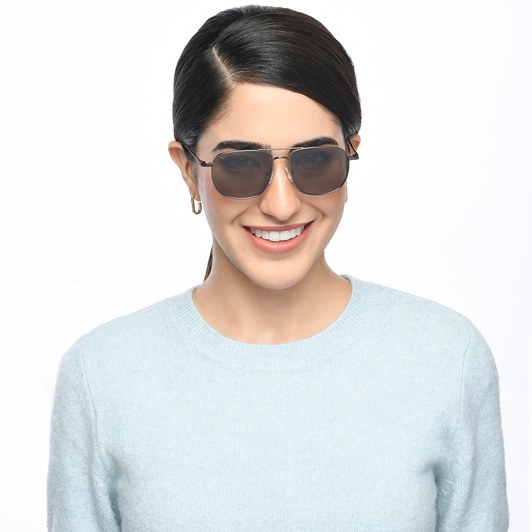 Vincent Chase Online Gunmetal Full Rim Rectangle right side