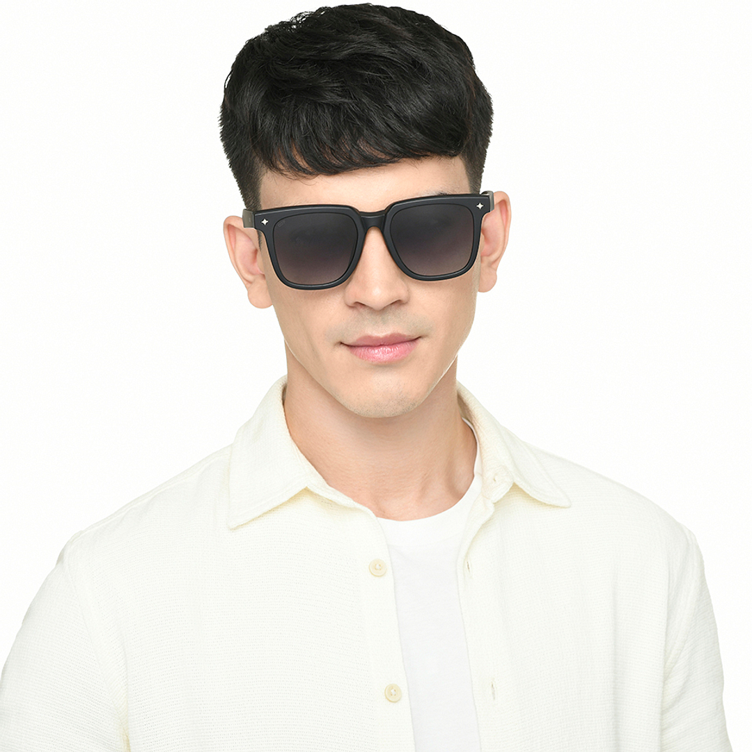 Vincent Chase Black Full Rim Rectangle right side