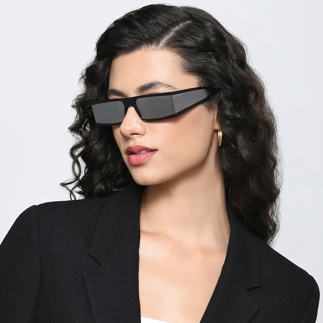 Vincent Chase Online Black Half Rim Square right side