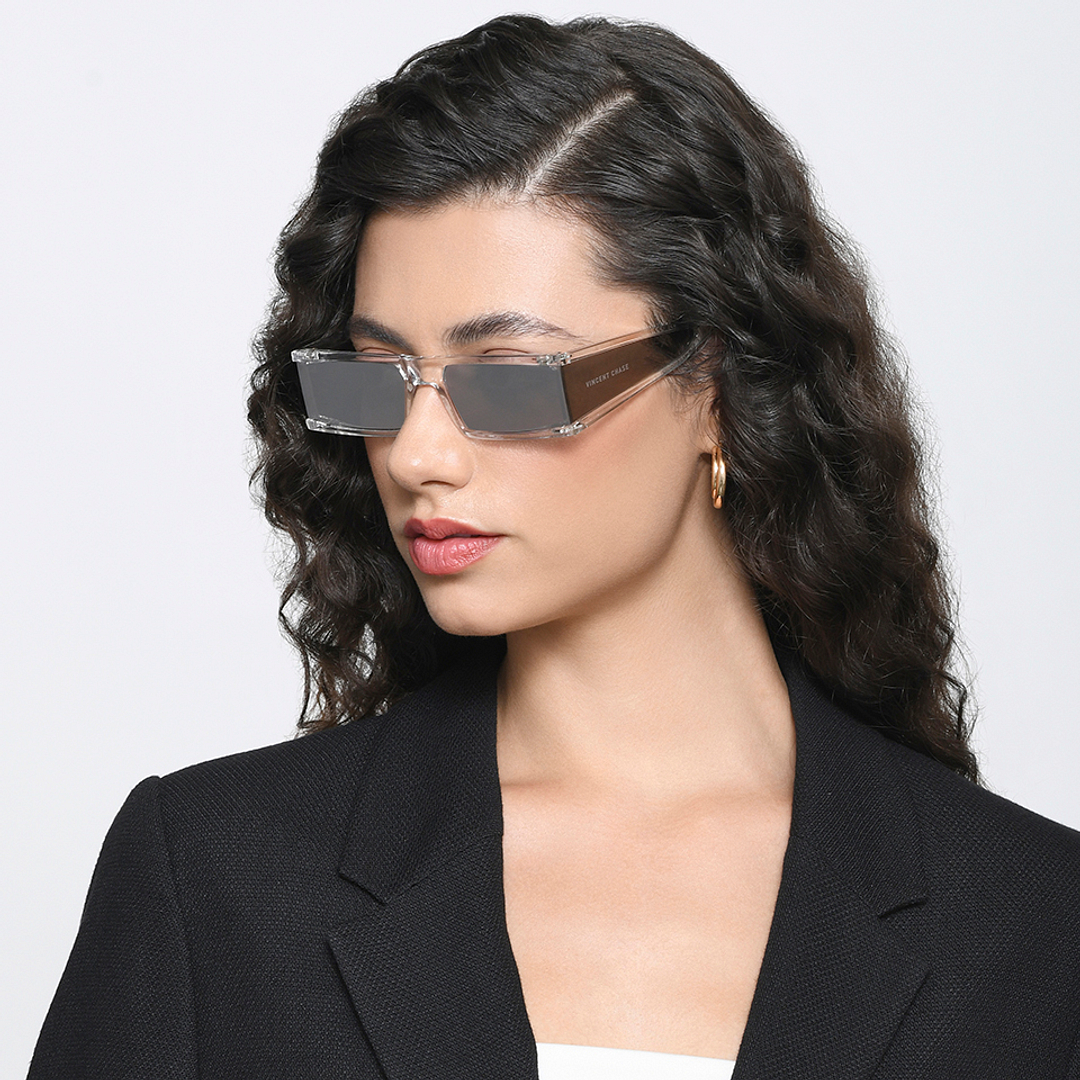 Vincent Chase Online Crystal Half Rim Square right side