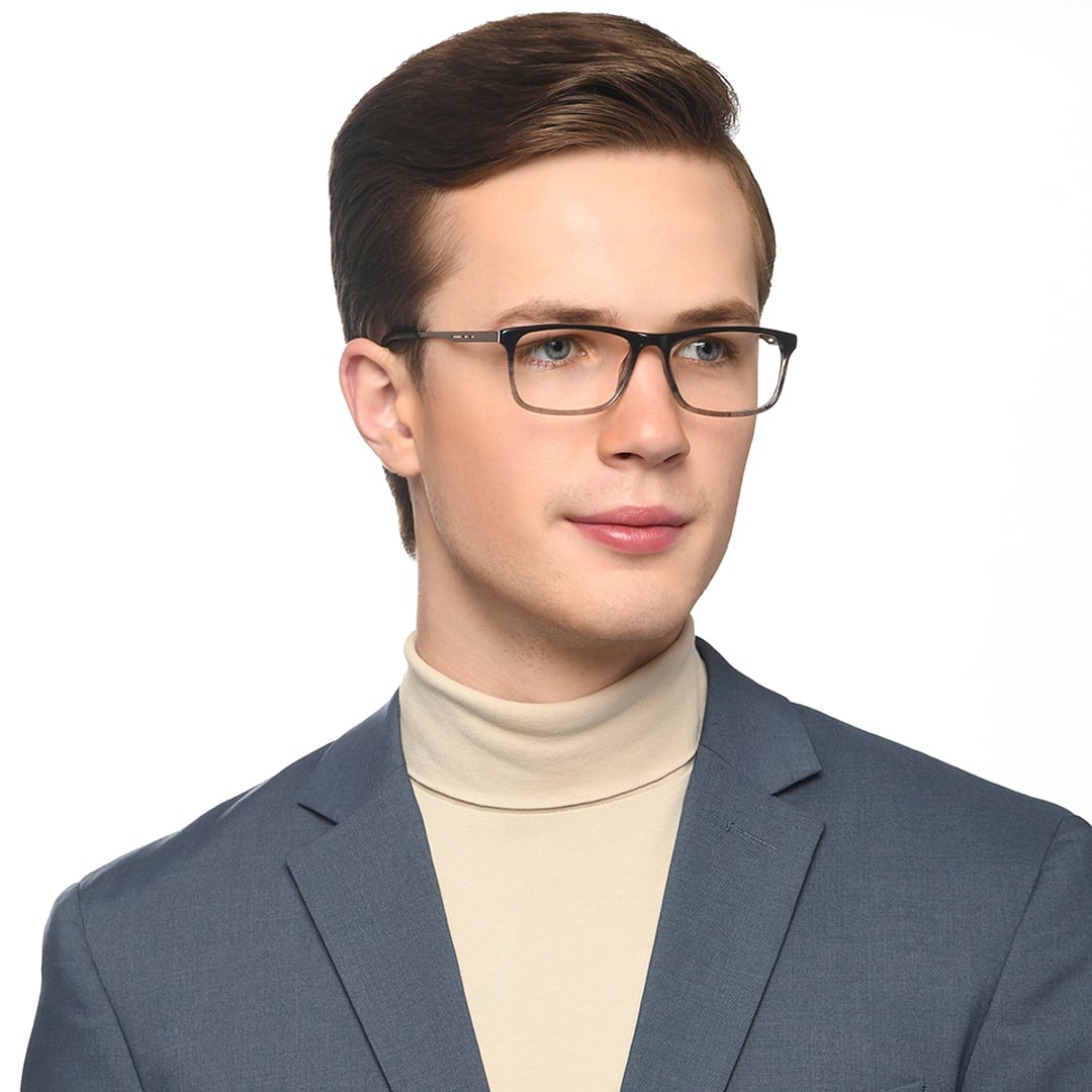 Vincent Chase Black Full Rim Rectangle right side