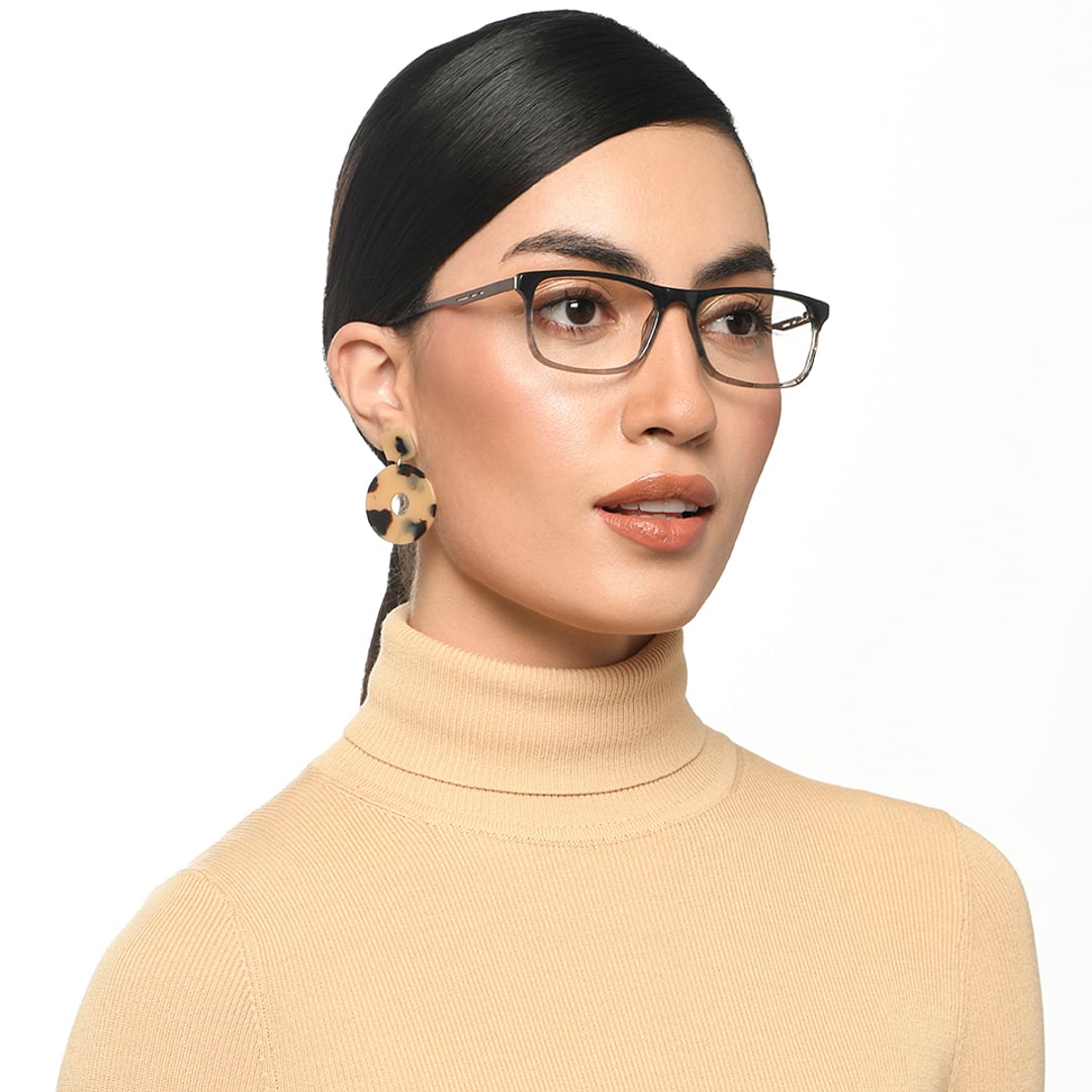 Vincent Chase Black Full Rim Rectangle right side