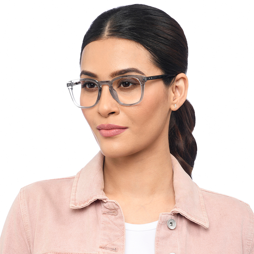 Vincent Chase Online Gray Transparent Full Rim Square left side
