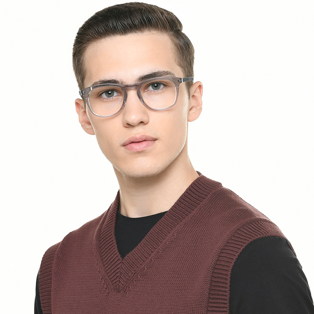Vincent Chase Online Gray Transparent Full Rim Square right side