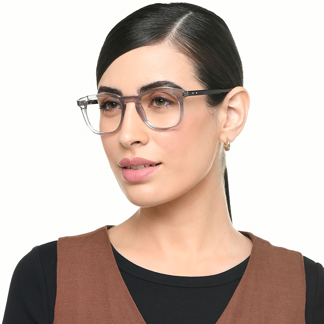 Vincent Chase Online Gray Transparent Full Rim Square left side
