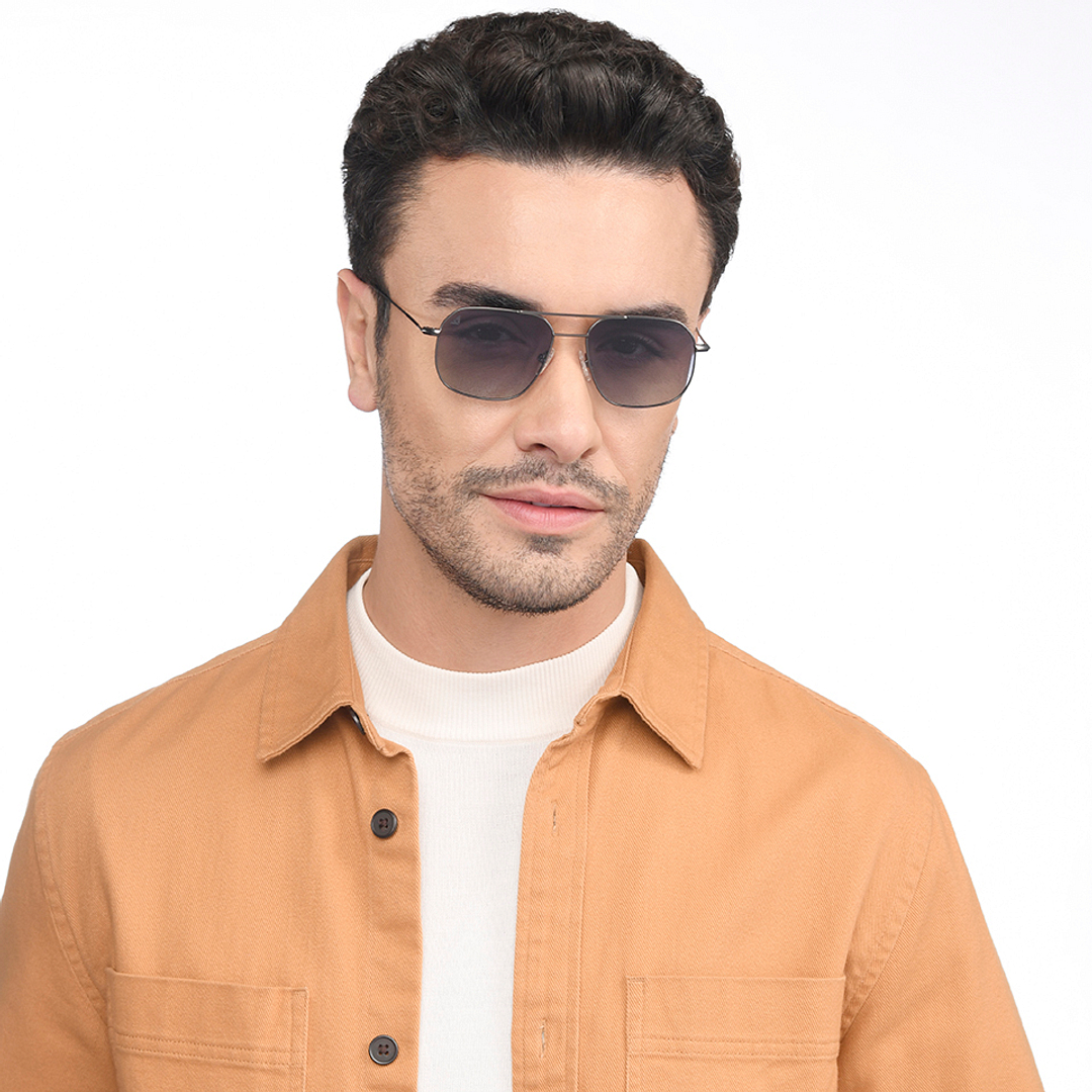 Vincent Chase Polarized Gunmetal Full Rim Rectangle right side