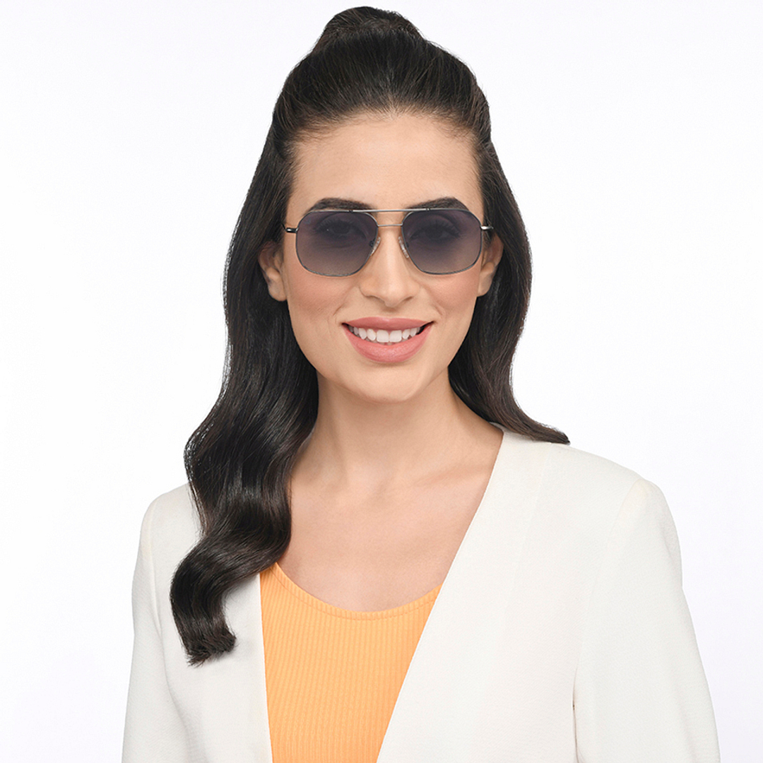 Vincent Chase Polarized Gunmetal Full Rim Rectangle right side