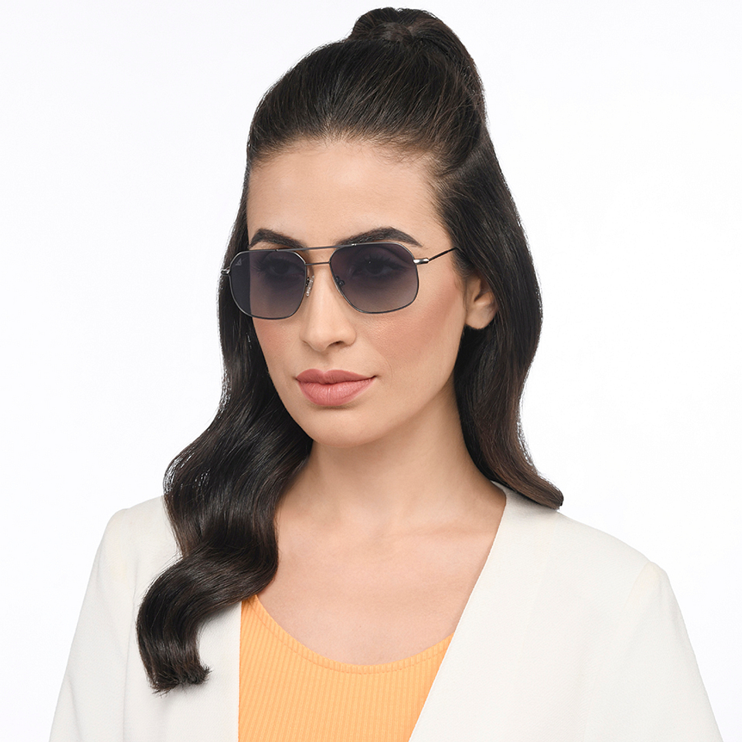 Vincent Chase Polarized Gunmetal Full Rim Rectangle left side