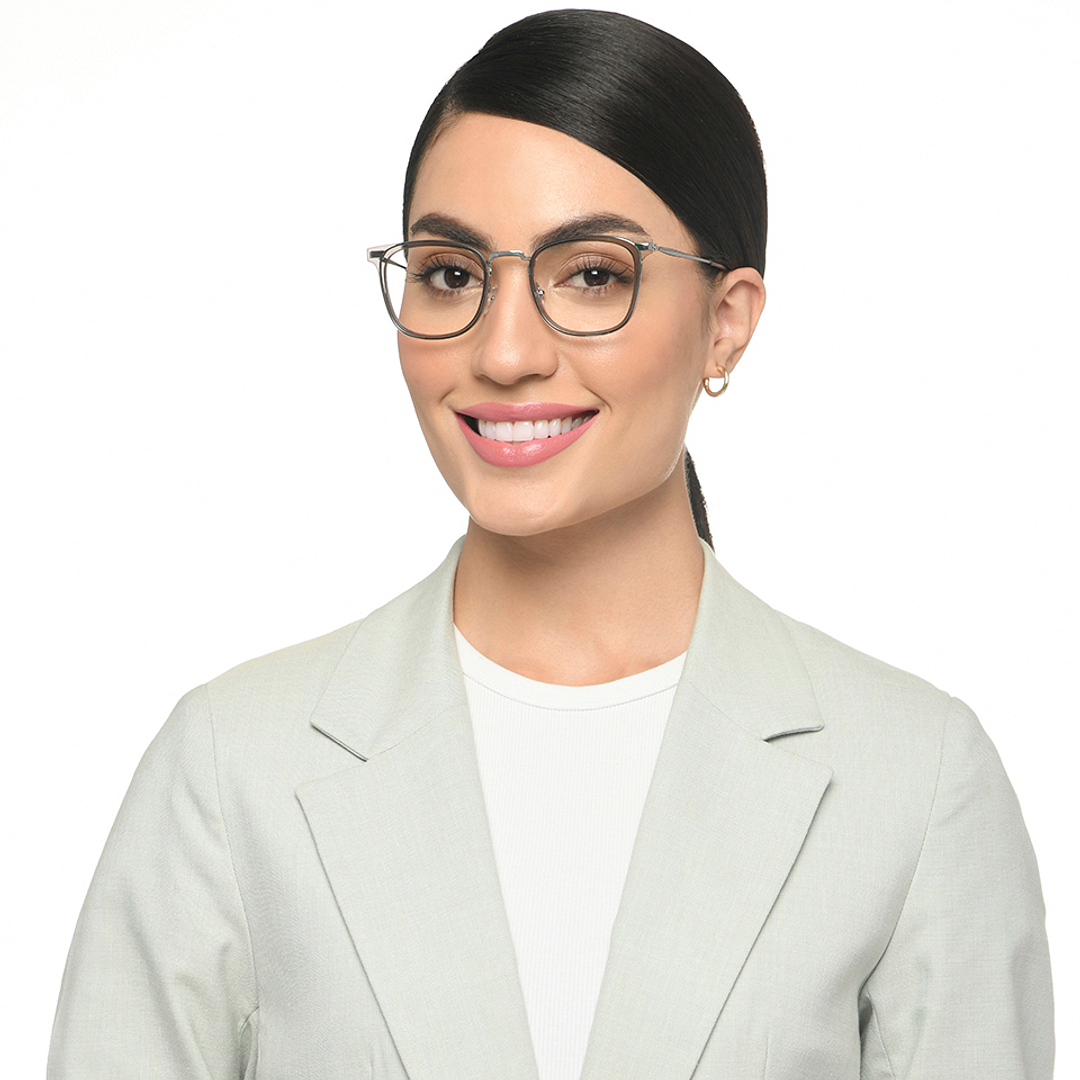 Vincent Chase Mid Gunmetal Full Rim Square left side