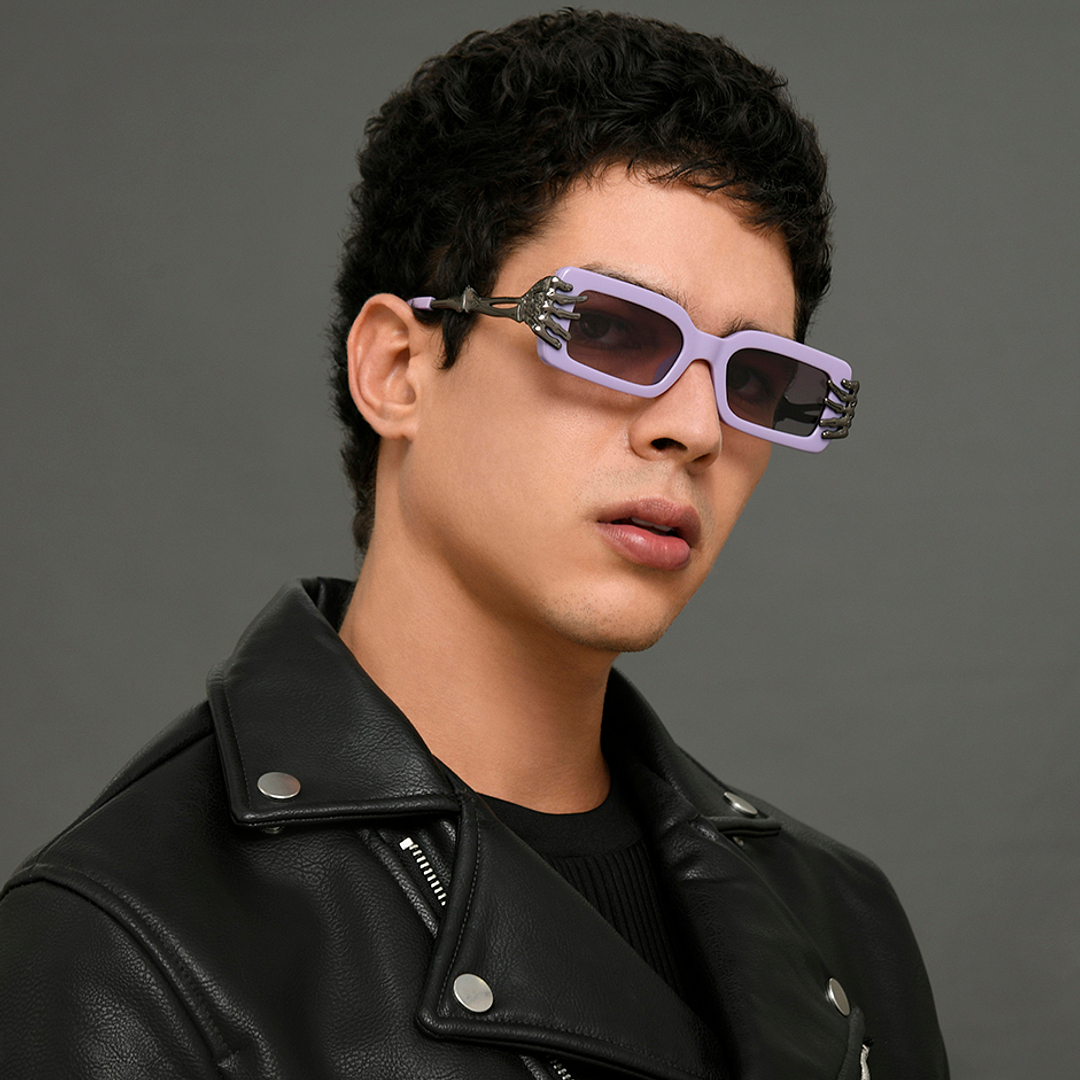 Vincent Chase Online Purple Full Rim Rectangle left side