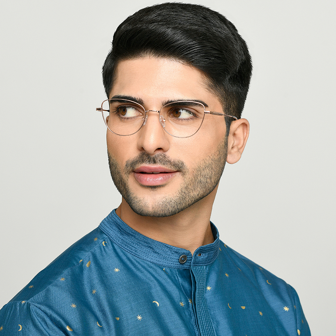 Vincent Chase Rose Gold Full Rim Cat Eye right side