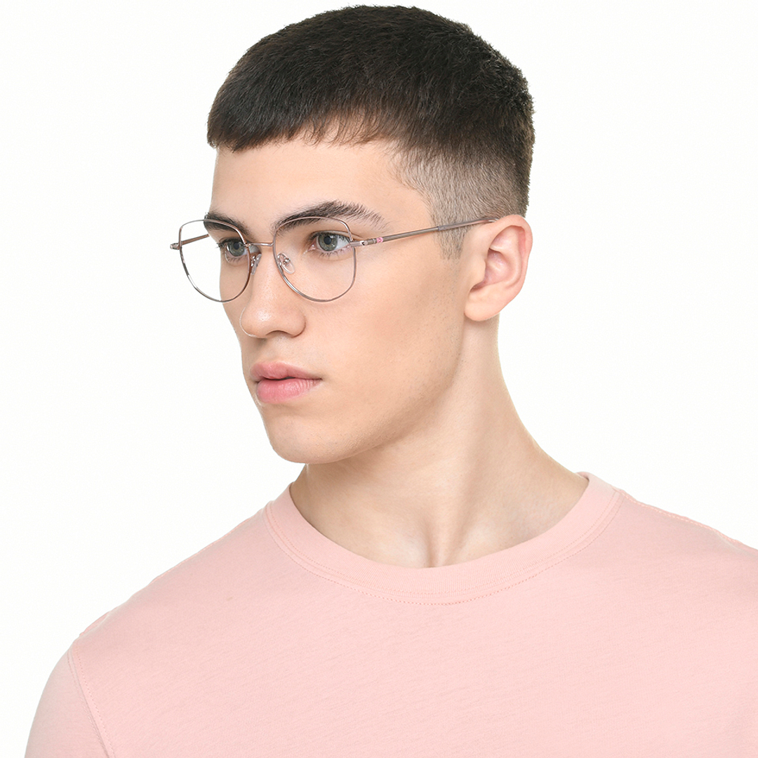 Vincent Chase Online Rose Gold Full Rim Geometric right side