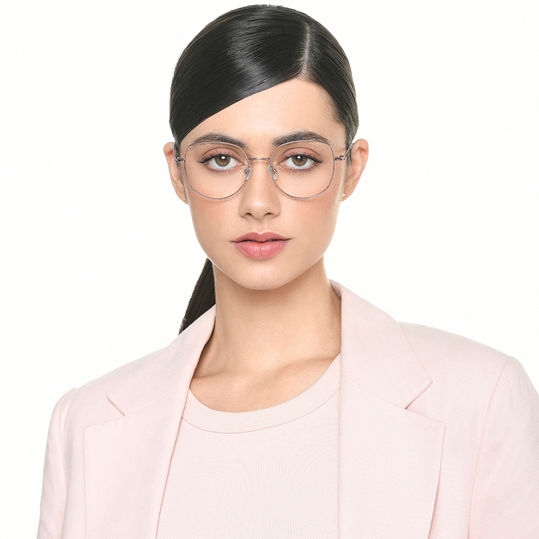 Vincent Chase Online Rose Gold Full Rim Geometric left side